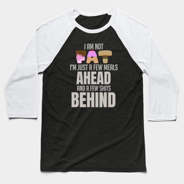 I am not fat Baseball T-Shirt by Randomart